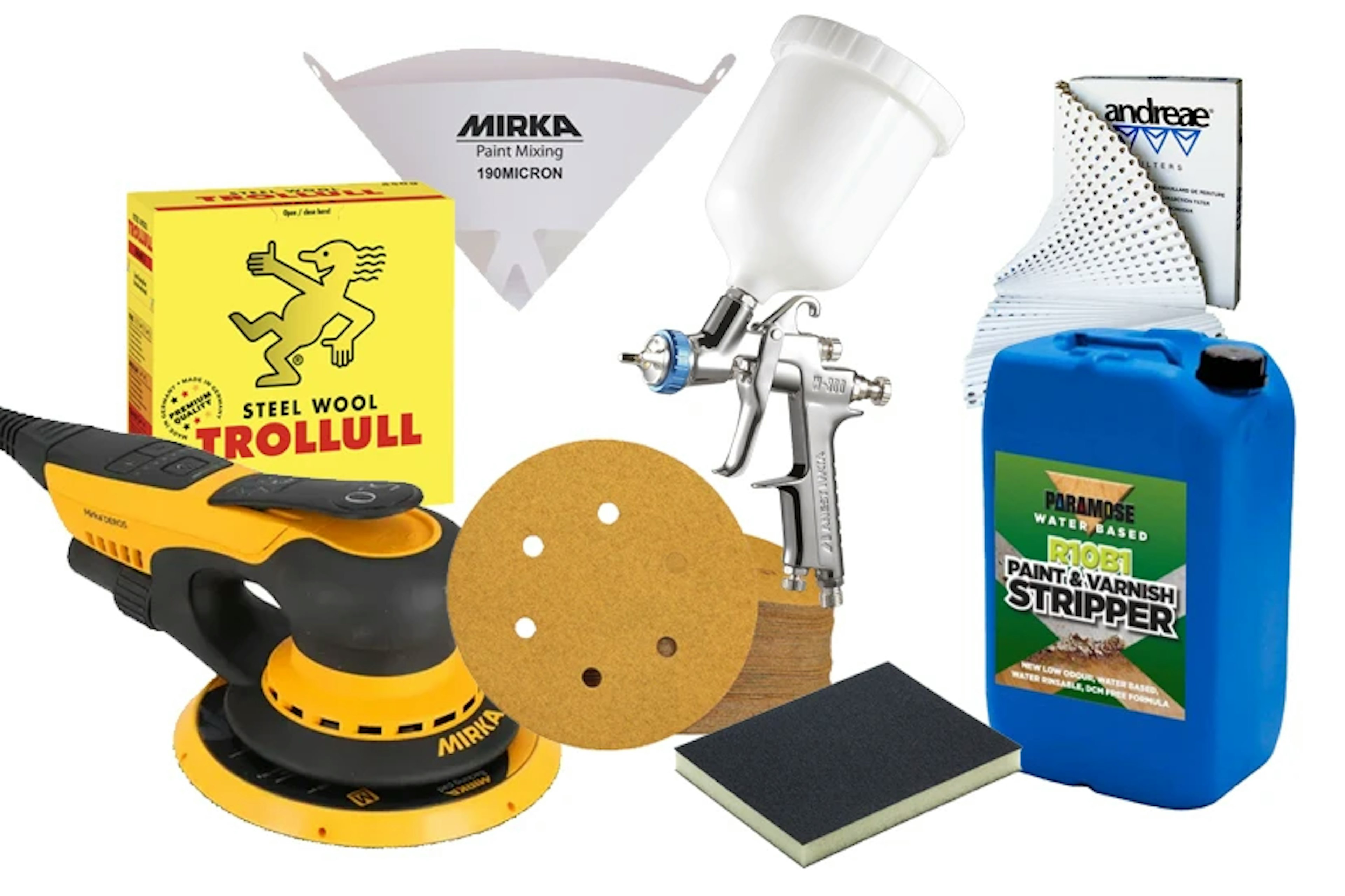 Paint shop consumables products